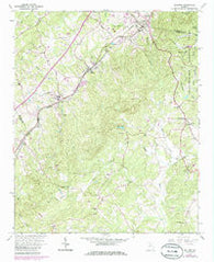 Baldwin Georgia Historical topographic map, 1:24000 scale, 7.5 X 7.5 Minute, Year 1964