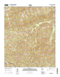 Baldwinville Georgia Current topographic map, 1:24000 scale, 7.5 X 7.5 Minute, Year 2014