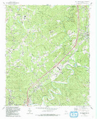 Ball Ground West Georgia Historical topographic map, 1:24000 scale, 7.5 X 7.5 Minute, Year 1992