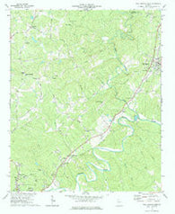 Ball Ground West Georgia Historical topographic map, 1:24000 scale, 7.5 X 7.5 Minute, Year 1973