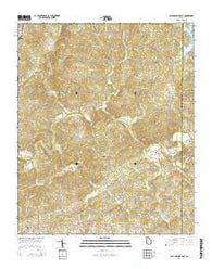 Ball Ground East Georgia Current topographic map, 1:24000 scale, 7.5 X 7.5 Minute, Year 2014