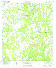 Bancroft Georgia Historical topographic map, 1:24000 scale, 7.5 X 7.5 Minute, Year 1973