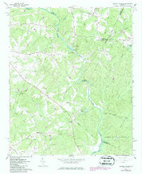 Barnett Shoals Georgia Historical topographic map, 1:24000 scale, 7.5 X 7.5 Minute, Year 1964
