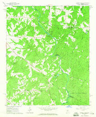 Barnett Shoals Georgia Historical topographic map, 1:24000 scale, 7.5 X 7.5 Minute, Year 1964