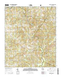 Barnett Shoals Georgia Current topographic map, 1:24000 scale, 7.5 X 7.5 Minute, Year 2014