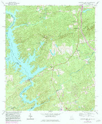 Bartletts Ferry Dam Georgia Historical topographic map, 1:24000 scale, 7.5 X 7.5 Minute, Year 1965