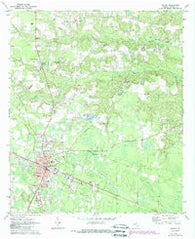 Baxley Georgia Historical topographic map, 1:24000 scale, 7.5 X 7.5 Minute, Year 1970