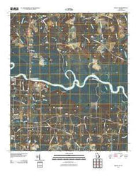 Baxley NE Georgia Historical topographic map, 1:24000 scale, 7.5 X 7.5 Minute, Year 2011