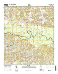 Baxley NE Georgia Current topographic map, 1:24000 scale, 7.5 X 7.5 Minute, Year 2014