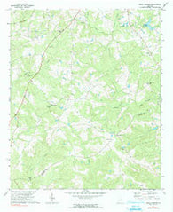 Beall Springs Georgia Historical topographic map, 1:24000 scale, 7.5 X 7.5 Minute, Year 1971