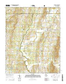 Beaverdale Georgia Current topographic map, 1:24000 scale, 7.5 X 7.5 Minute, Year 2014