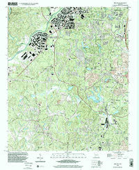 Ben Hill Georgia Historical topographic map, 1:24000 scale, 7.5 X 7.5 Minute, Year 1999