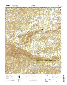 Benedict Georgia Current topographic map, 1:24000 scale, 7.5 X 7.5 Minute, Year 2014
