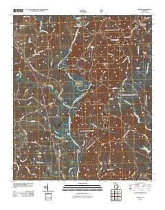 Berner Georgia Historical topographic map, 1:24000 scale, 7.5 X 7.5 Minute, Year 2011
