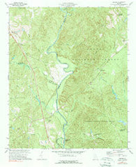 Berner Georgia Historical topographic map, 1:24000 scale, 7.5 X 7.5 Minute, Year 1973