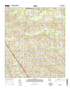Bethel Georgia Current topographic map, 1:24000 scale, 7.5 X 7.5 Minute, Year 2014