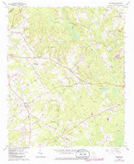 Between Georgia Historical topographic map, 1:24000 scale, 7.5 X 7.5 Minute, Year 1964