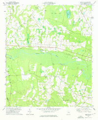 Birdsville Georgia Historical topographic map, 1:24000 scale, 7.5 X 7.5 Minute, Year 1974