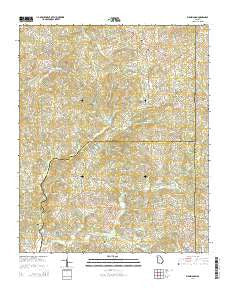 Birmingham Georgia Current topographic map, 1:24000 scale, 7.5 X 7.5 Minute, Year 2014