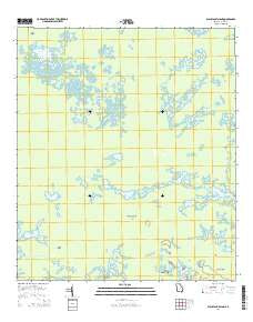 Blackjack Island Georgia Current topographic map, 1:24000 scale, 7.5 X 7.5 Minute, Year 2014