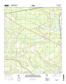 Bladen Georgia Current topographic map, 1:24000 scale, 7.5 X 7.5 Minute, Year 2014