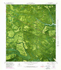 Bladen Georgia Historical topographic map, 1:24000 scale, 7.5 X 7.5 Minute, Year 1980