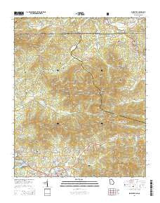 Blairsville Georgia Current topographic map, 1:24000 scale, 7.5 X 7.5 Minute, Year 2014