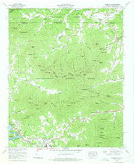 Blairsville Georgia Historical topographic map, 1:24000 scale, 7.5 X 7.5 Minute, Year 1966
