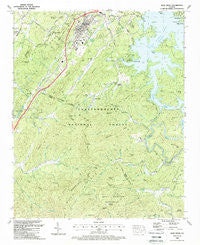 Blue Ridge Georgia Historical topographic map, 1:24000 scale, 7.5 X 7.5 Minute, Year 1988