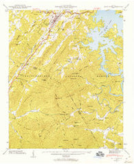 Blue Ridge Georgia Historical topographic map, 1:24000 scale, 7.5 X 7.5 Minute, Year 1946