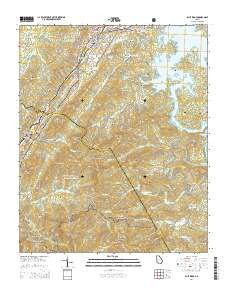 Blue Ridge Georgia Current topographic map, 1:24000 scale, 7.5 X 7.5 Minute, Year 2014