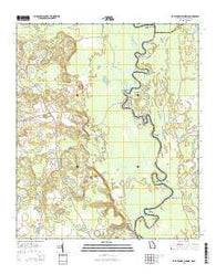 Blue Springs Landing Georgia Current topographic map, 1:24000 scale, 7.5 X 7.5 Minute, Year 2014