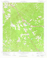 Bolingbroke Georgia Historical topographic map, 1:24000 scale, 7.5 X 7.5 Minute, Year 1974