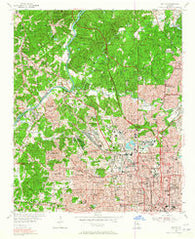 Bolton Georgia Historical topographic map, 1:24000 scale, 7.5 X 7.5 Minute, Year 1954