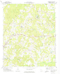 Bowdon East Georgia Historical topographic map, 1:24000 scale, 7.5 X 7.5 Minute, Year 1973
