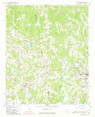 Bowdon West Georgia Historical topographic map, 1:24000 scale, 7.5 X 7.5 Minute, Year 1966