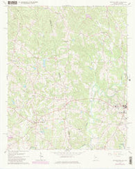 Bowdon West Georgia Historical topographic map, 1:24000 scale, 7.5 X 7.5 Minute, Year 1966