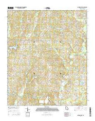 Bowdon East Georgia Current topographic map, 1:24000 scale, 7.5 X 7.5 Minute, Year 2014