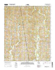 Bowdon West Georgia Current topographic map, 1:24000 scale, 7.5 X 7.5 Minute, Year 2014