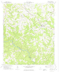 Bowman Georgia Historical topographic map, 1:24000 scale, 7.5 X 7.5 Minute, Year 1972