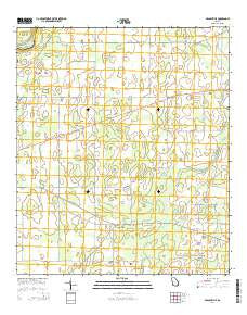 Branchville Georgia Current topographic map, 1:24000 scale, 7.5 X 7.5 Minute, Year 2014