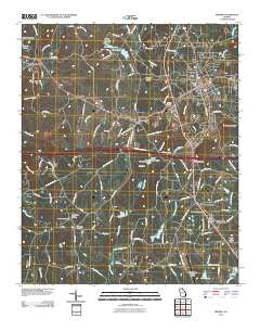 Bremen Georgia Historical topographic map, 1:24000 scale, 7.5 X 7.5 Minute, Year 2011