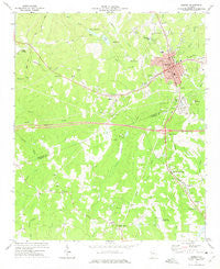 Bremen Georgia Historical topographic map, 1:24000 scale, 7.5 X 7.5 Minute, Year 1973