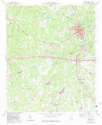 Bremen Georgia Historical topographic map, 1:24000 scale, 7.5 X 7.5 Minute, Year 1973