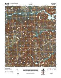 Broad Georgia Historical topographic map, 1:24000 scale, 7.5 X 7.5 Minute, Year 2011