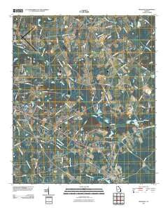 Brooklet Georgia Historical topographic map, 1:24000 scale, 7.5 X 7.5 Minute, Year 2011