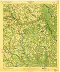 Brooklet Georgia Historical topographic map, 1:62500 scale, 15 X 15 Minute, Year 1921
