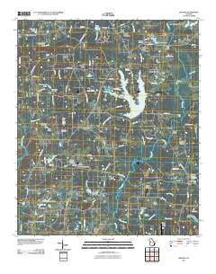 Brooks Georgia Historical topographic map, 1:24000 scale, 7.5 X 7.5 Minute, Year 2011