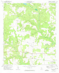 Brooksville Georgia Historical topographic map, 1:24000 scale, 7.5 X 7.5 Minute, Year 1972