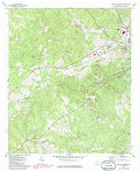 Browns Crossing Georgia Historical topographic map, 1:24000 scale, 7.5 X 7.5 Minute, Year 1972